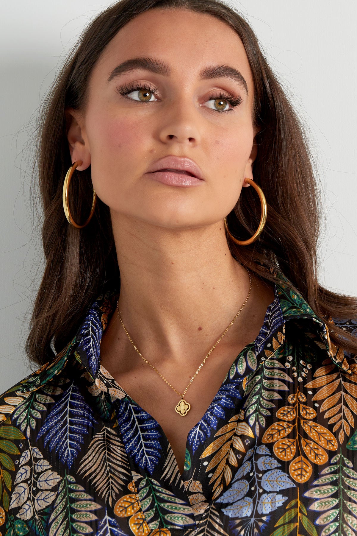 double clover necklace