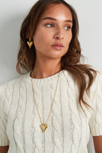 ball chain with iconic heart large