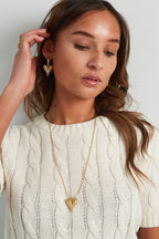 ball chain with iconic heart large