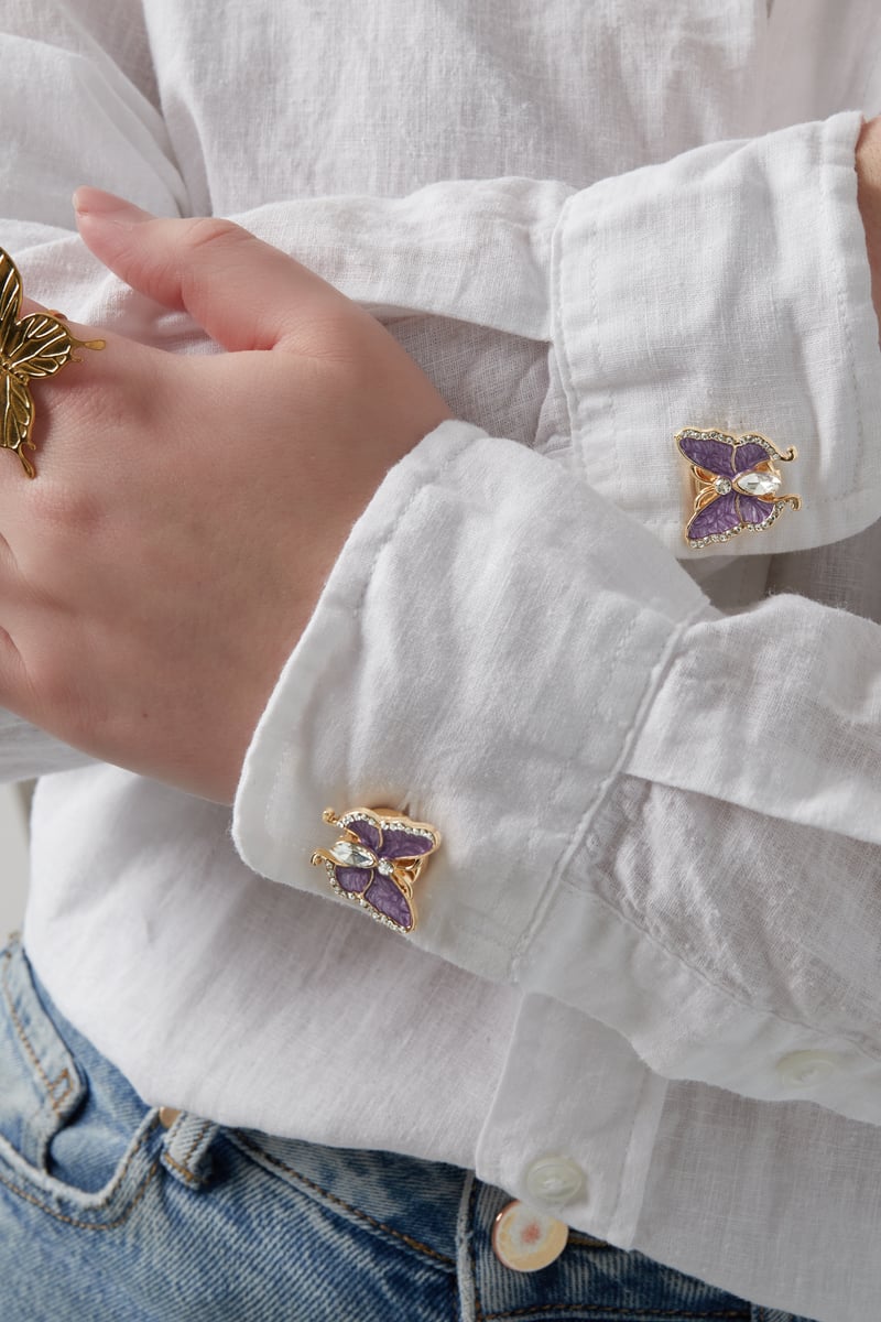 Loving flutters cufflinks