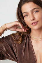 Link bracelet basic Gold Color Stainless Steel