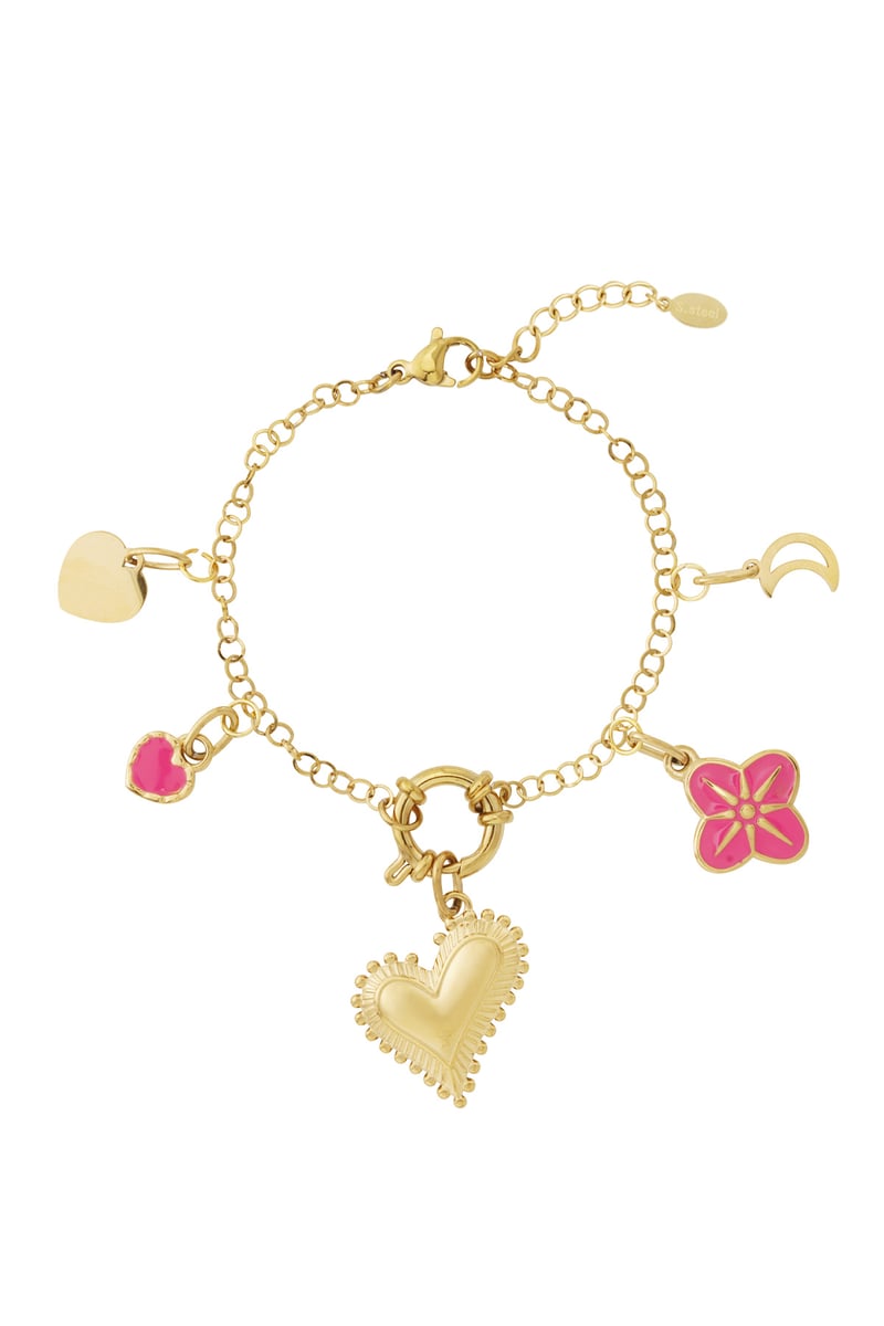 Chunky heart DIY bracelet