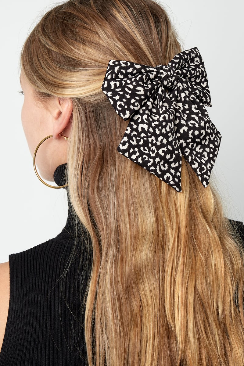 Panther print bow