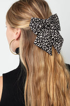 Panther print bow