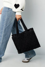 Fuzzy tote bag