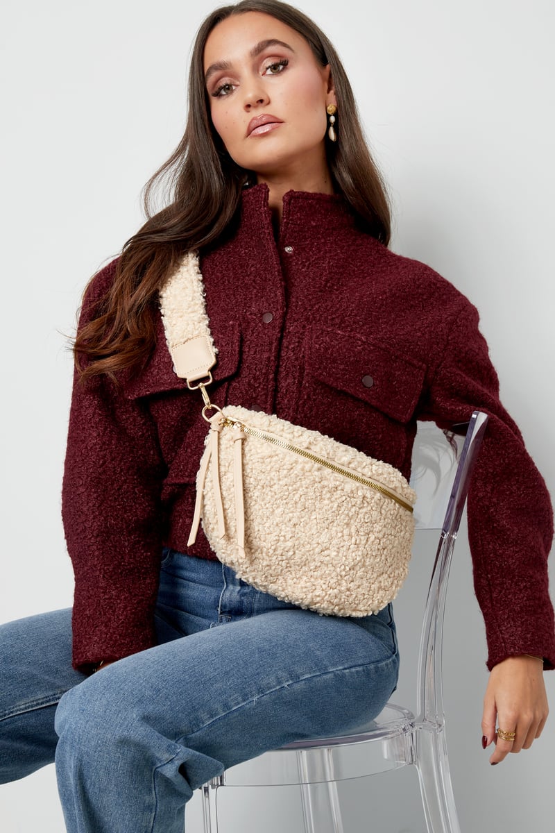 Basic teddy bag - Off white