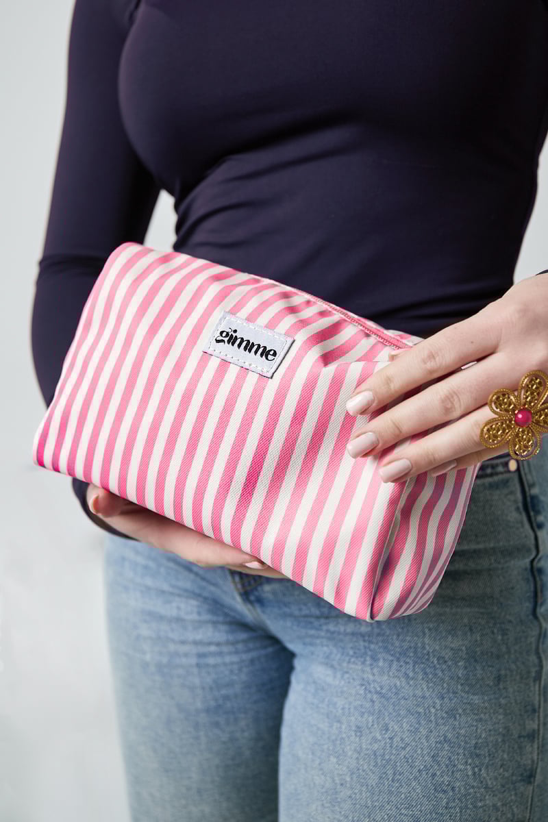 Make-up bag small stripes