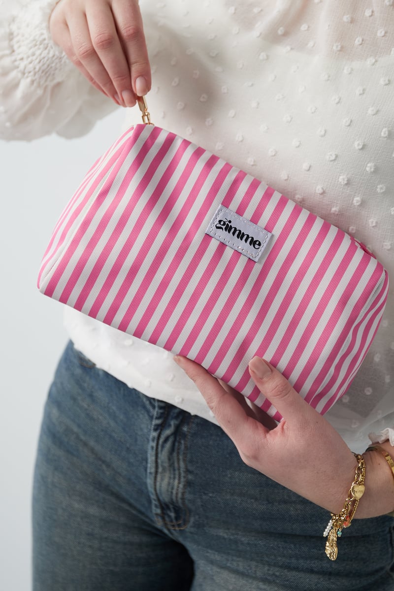 Make-up bag small stripes