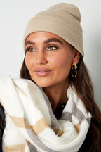 Beanie Rainbow Colors Pale Pink Acrylic