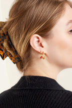 Hair clip pattern Beige Sheet Material