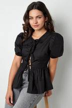 Must-have peplum blouse with bows