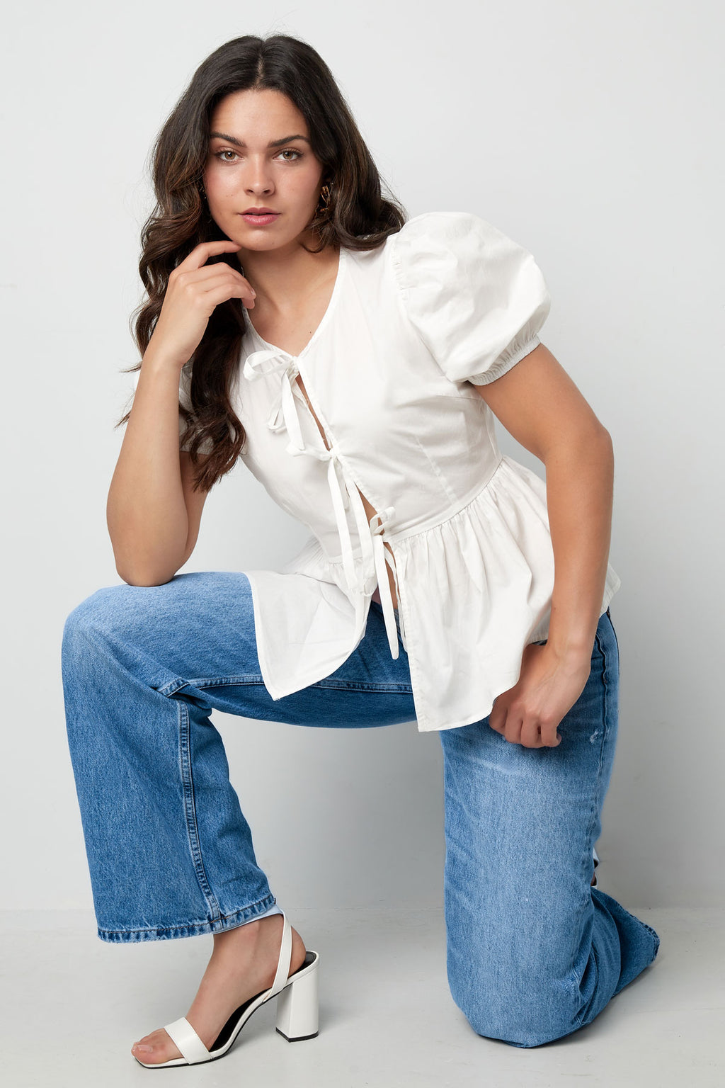 Must-have peplum blouse with bows