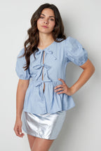Must-have peplum blouse with bows