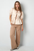 Must-have peplum blouse with bows