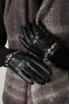 Gloves cosy leopard