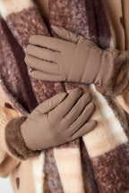 Furry gloves