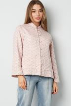 Fabric jacket with glitter