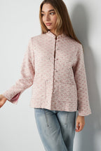 Fabric jacket with glitter