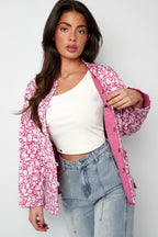 Pink print jacket