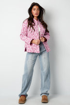 Pink print jacket