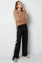 Pants with hearts on the side