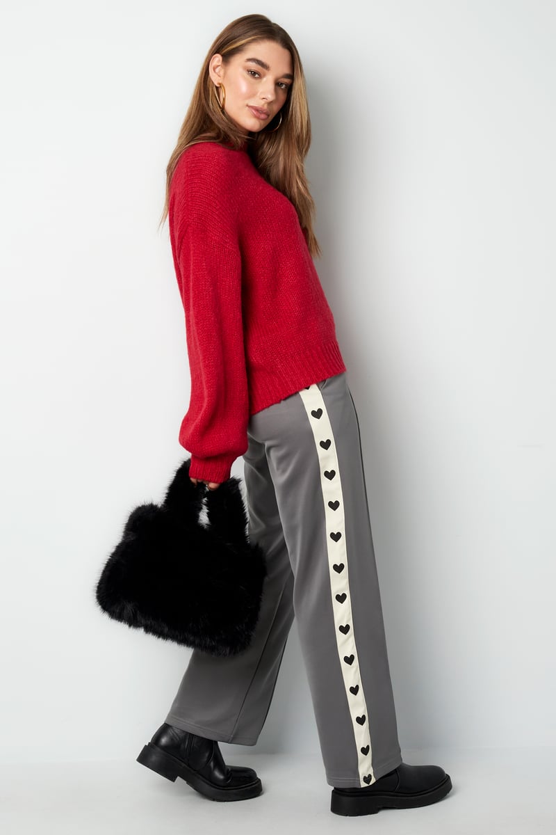 Pants with hearts on the side