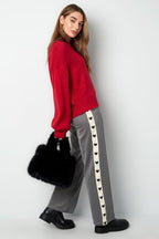 Pants with hearts on the side
