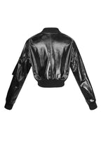 PU biker jacket