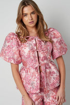 Short sleeve top floral