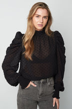 Blouse with dots