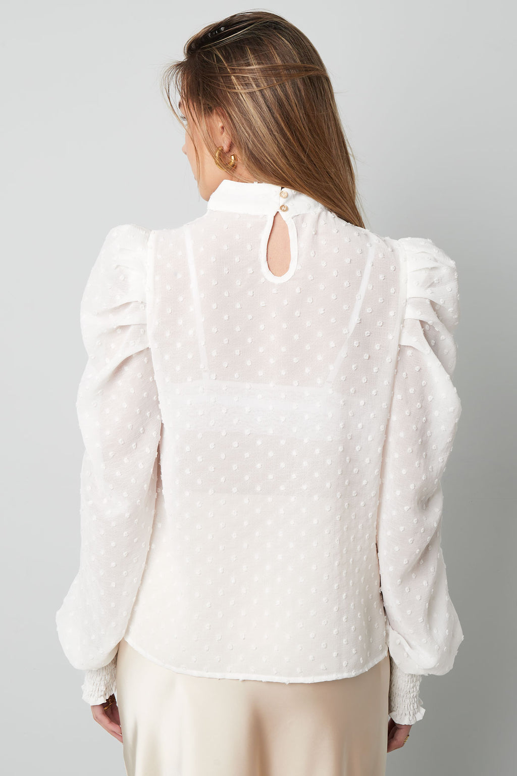 Blouse with dots