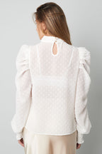Blouse with dots