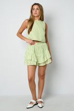 Woven Polyester Fiber Women's Pantskirts Elegant Solid Color Spring/Summer