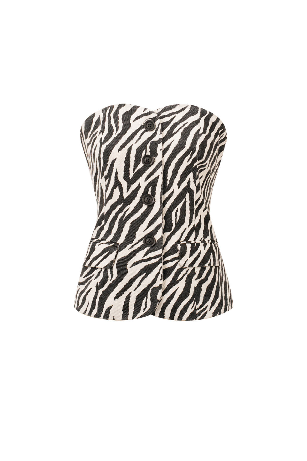 The Zebra Strapless