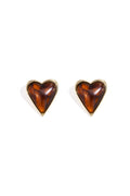 Alloy Stud Earrings Heart Retro Daily Simple Series Women's jewelry