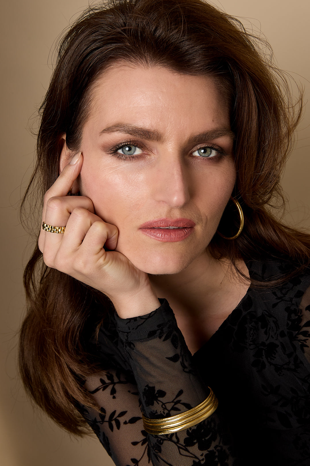 Bangles circle Casual Daily Simple Series Women's jewelry-2mm