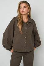 Woven Cotton Women's Denim Jacket Casual Color Clash