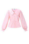 Cotton Blouses & Shirts Solid color Casual Spring/Summer  Clothes