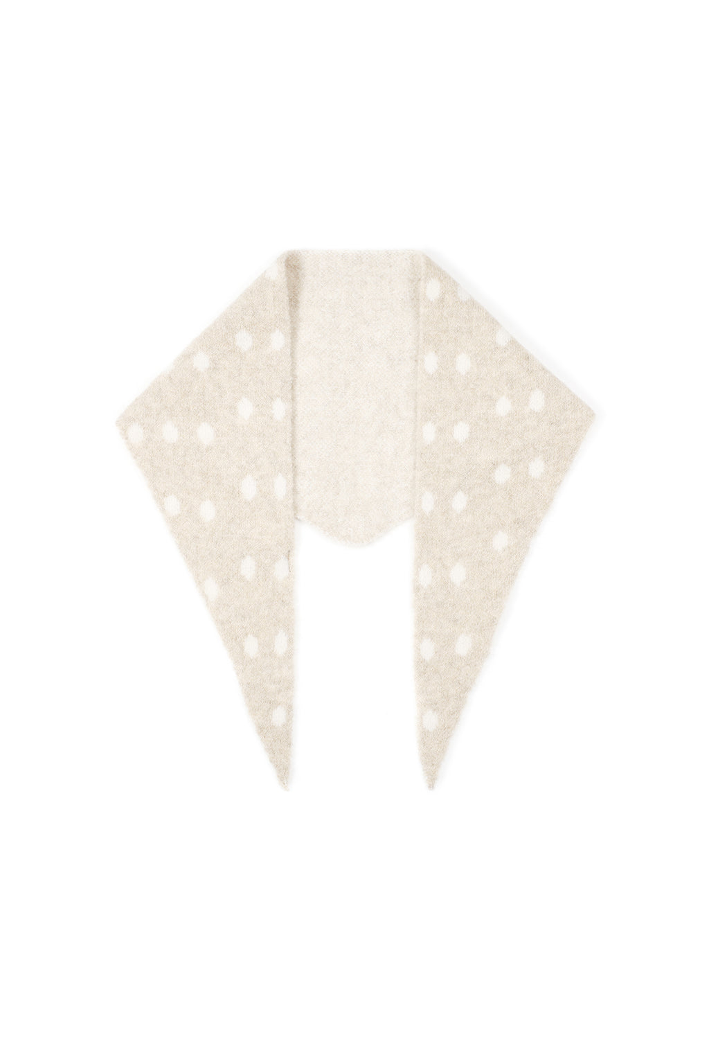 Bold Polka Dot Triangle Scarf