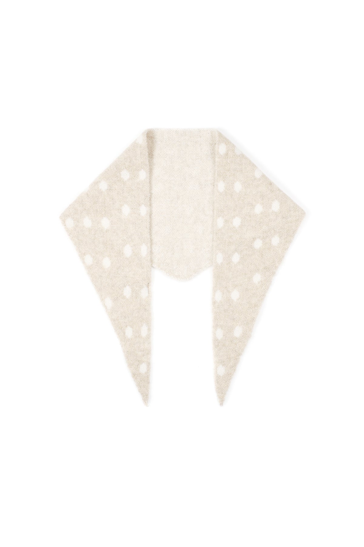 Bold Polka Dot Triangle Scarf
