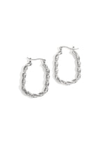 Twisted Sparkle Hoop earrings