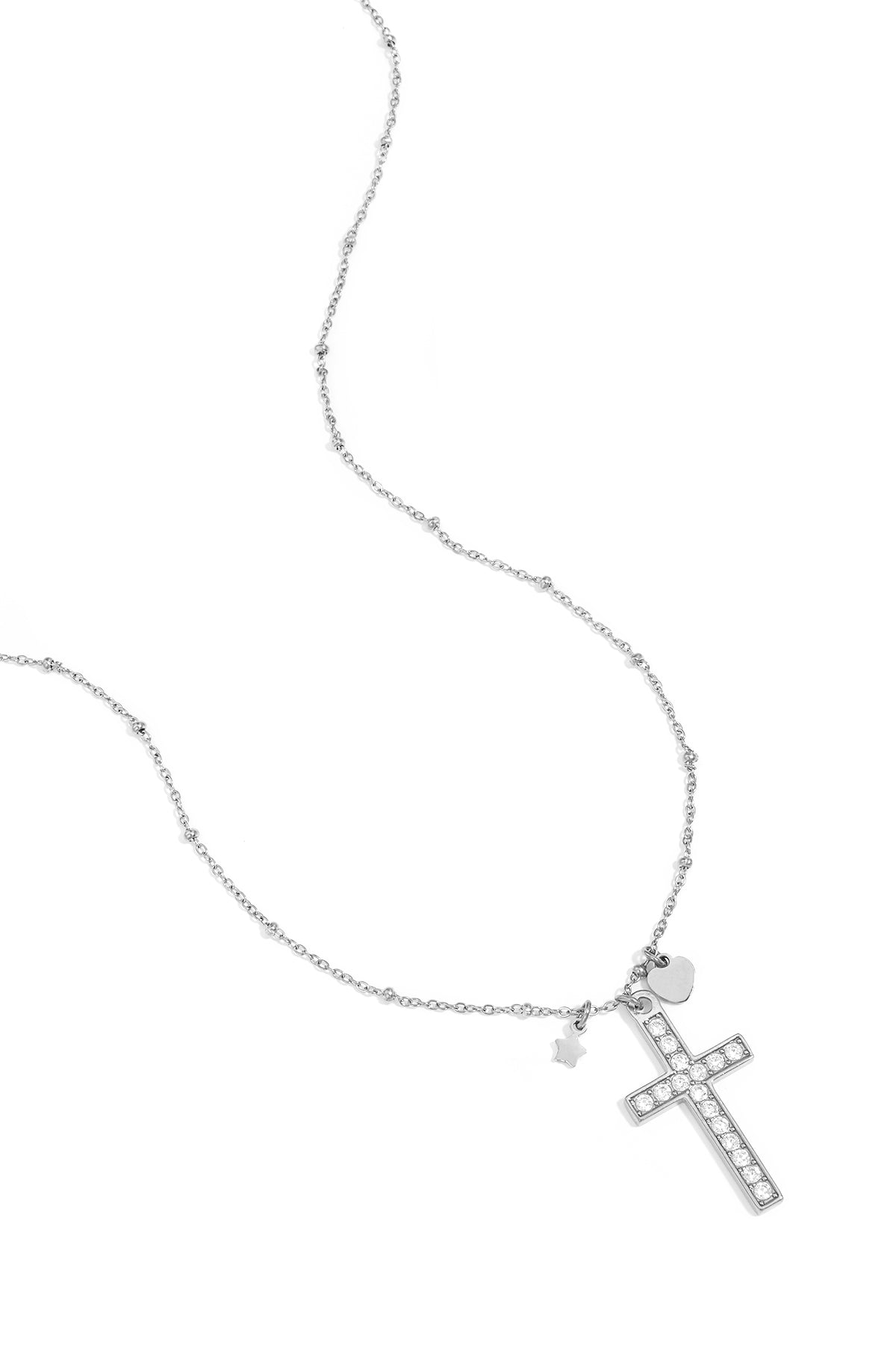 Stainless Steel Pendant necklaces Cross Casual Daily Simple Series Women's jewelry
