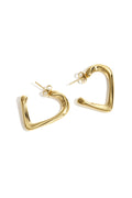 Hoop Earrings Heart Simple Daily Simple Series Women's jewelry