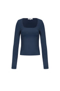 Nylon Long sleeve tops Solid color Basic All Fit  Clothes