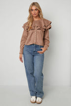 Layered Blouse Suede