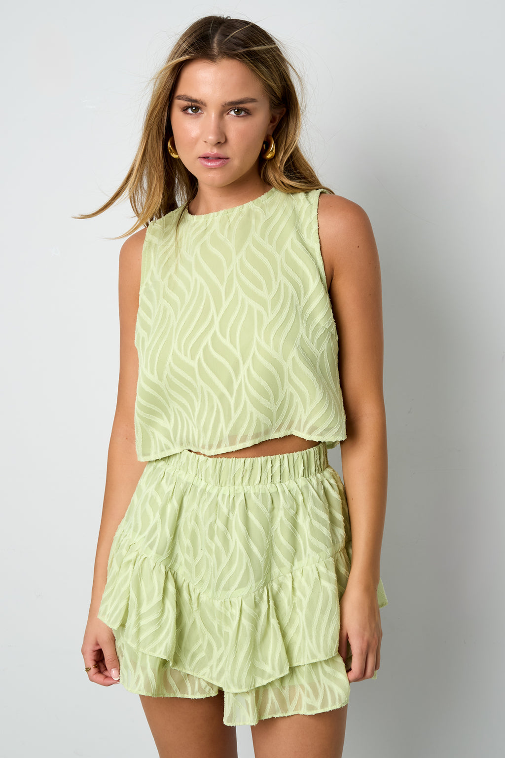 Woven Polyester Fiber Women's Pantskirts Elegant Solid Color Spring/Summer