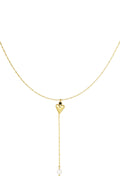 classic heart & pearl necklace