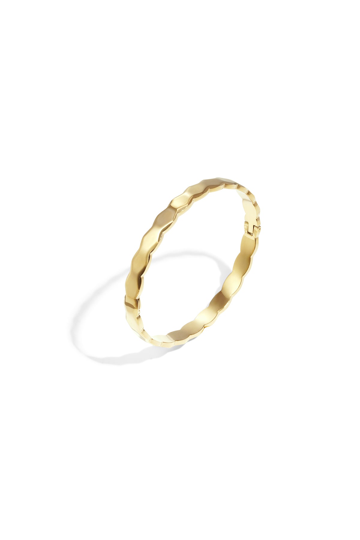 Irregular shape bangle bracelet