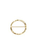 Round scarf clip with structure