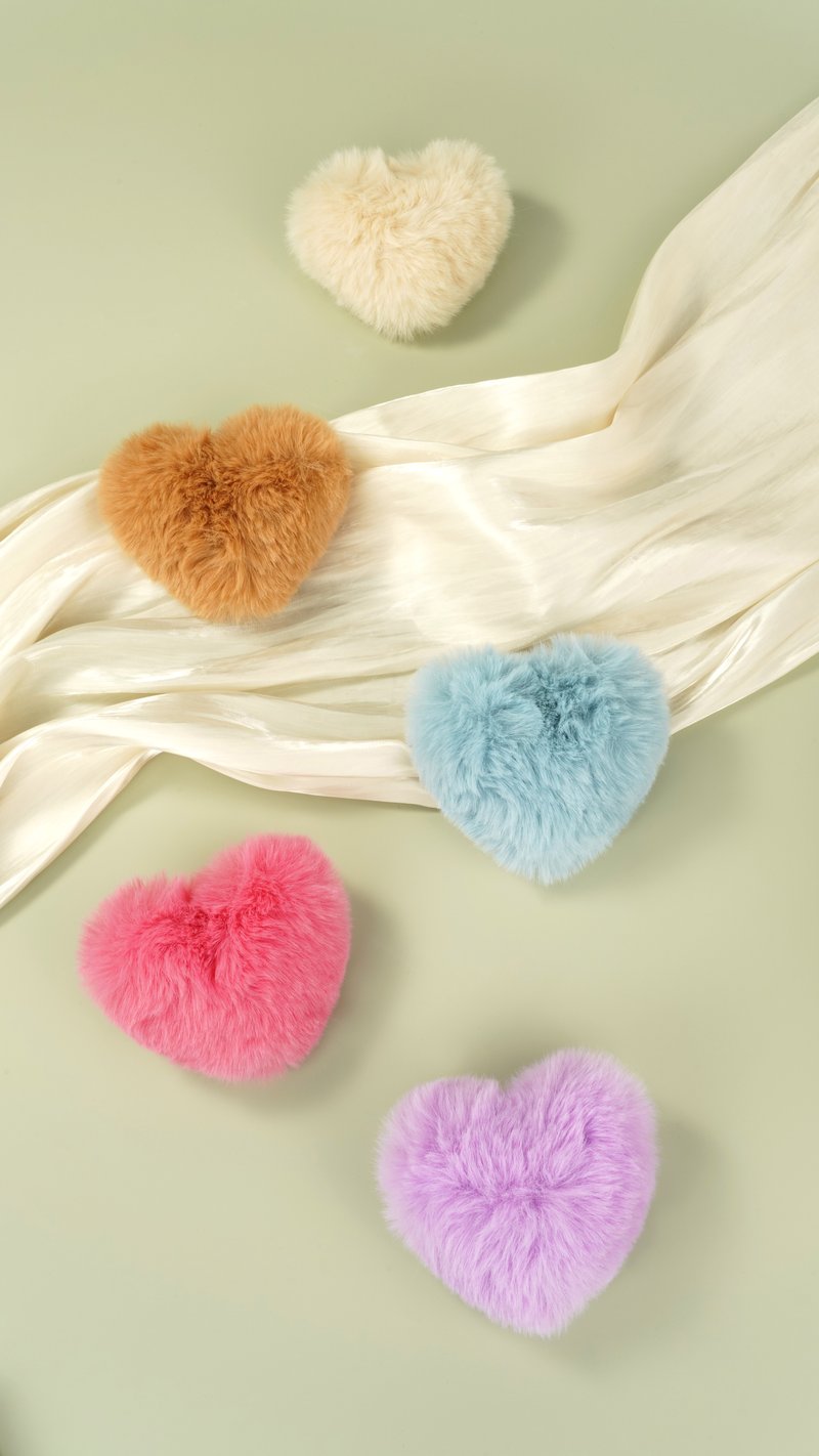 Keychain heart to fluff